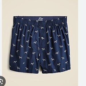 J. Crew Men's Printed Boxer Shorts Pointer Dog Print Size XS